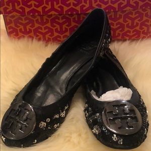 Tory Burch Sequin Reva flats